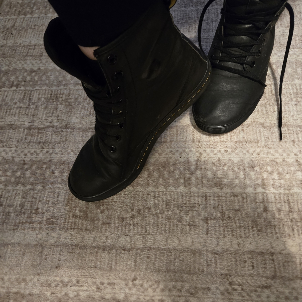 Black Lace-Up Dr Martens Women's Shoes